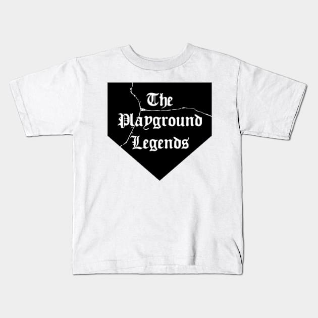 Playground Legends Home Plate Kids T-Shirt by jonnyfastball